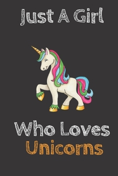 Paperback Just A Girl Who Loves Unicorns Orange: Blank Lined Notebook to Write In for Notes, To Do Lists, Notepad, Journal, Funny Gifts for Unicorns Lover Book