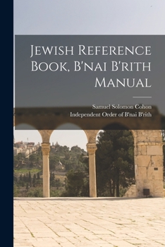 Paperback Jewish Reference Book, B'nai B'rith Manual Book