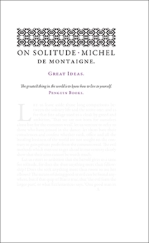 Paperback On Solitude Book