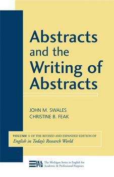Paperback Abstracts and the Writing of Abstracts: Volume 1 Book