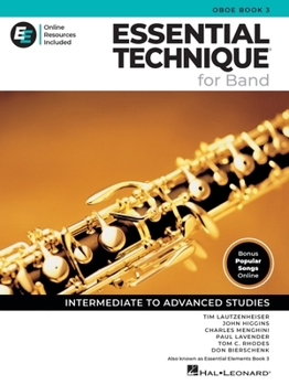Essential Elements for Band - Oboe Book 3 with EEi