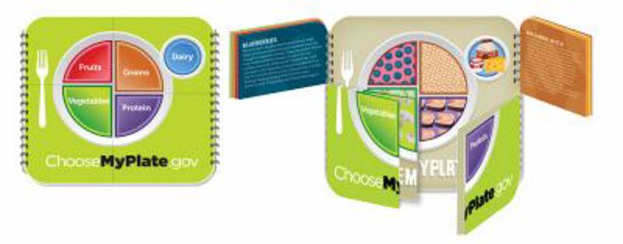 Spiral-bound MyPlate Book Jr. Book