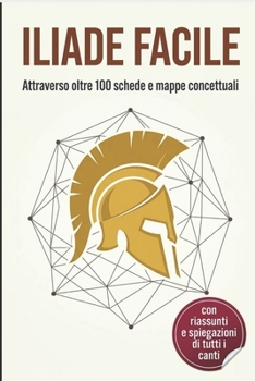 Paperback Iliade Facile: Attraverso oltre 100 schede e mappe concettuali [Italian] Book