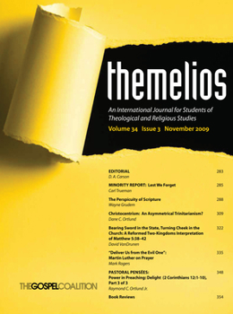 Paperback Themelios, Volume 34, Issue 3 Book