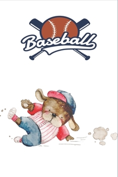 Paperback Puppy Baseball Player Notebook for Dog Lovers, Baseball Players: Cute Dog Designed Notebook I Great Gift for Young Active Baseball Players Book