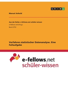 Paperback Verfahren statistischer Datenanalyse. Eine Fallaufgabe [German] Book