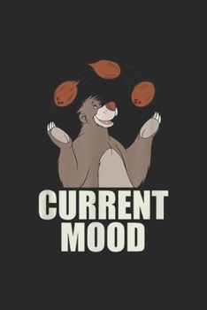 Paperback Current Mood: Disney The Jungle Book Baloo Current Mood Journal/Notebook Blank Lined Ruled 6x9 100 Pages Book
