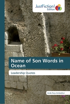 Paperback Name of Son Words in Ocean Book