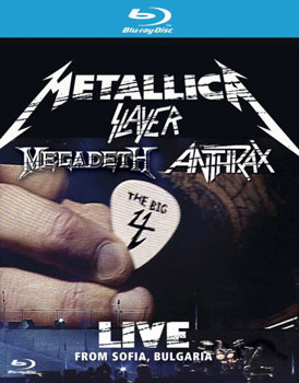 Blu-ray Metallica/Slayer/Megadeth/Anthrax: The Big 4, Live from Sofia, Bulgaria Book