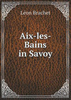 Paperback Aix-les-Bains in Savoy Book