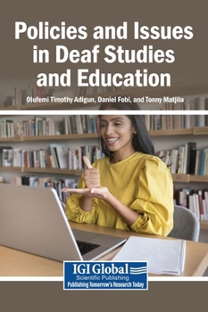 Hardcover Policies and Issues in Deaf Studies and Education Book