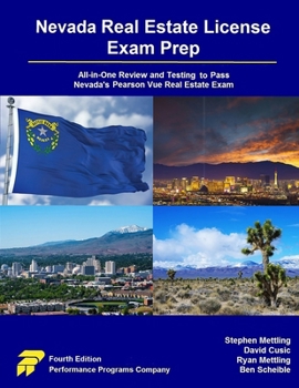 Paperback Nevada Real Estate License Exam Prep: All-in-One Review and Testing to Pass Nevada's Pearson Vue Real Estate Exam Book