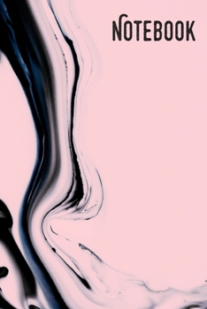 Notebook: Light Pink Oil Paint Notebook Wide Ruled Lined Journal 6x9 Inch ( Legal ruled ) Family Gift Idea in 2020 for Co-worker Teachers Police Nurse Firefighter or School Students