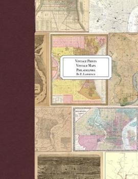 Paperback Vintage Prints: Vintage Maps: Philadelphia Book