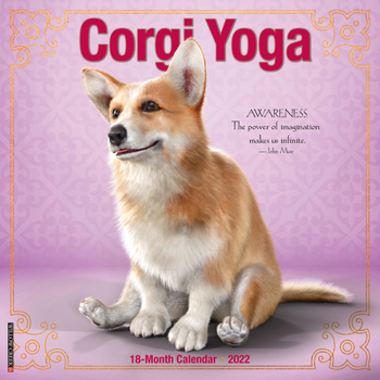 Calendar Corgi Yoga 2022 Wall Calendar (Dog Humor) Book