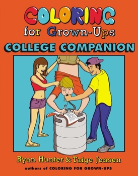 Paperback Coloring for Grown-Ups College Companion Book