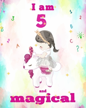 unicorn magical diary scholastic - unicorn journal i am 5 and magical: Notebook for Kids, coloring & Activity Book... 18 Adorable unicorn Designs, ... girls/ 5 Year Old Birthday Gift for Girls!