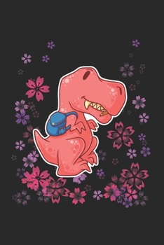 Funny School T-Rex Dinosaur Notebook: Graph Paper Journal 6x9 - 120 Pages