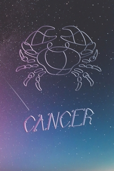 Notebook Cancer Zodiac Sign: Astrology Journal, Horoscope Notepad, Diary, Notes, 120 Pages, blanc lined, 6" x 9"