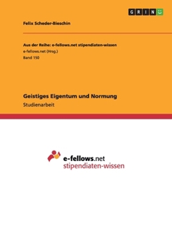 Paperback Geistiges Eigentum und Normung [German] Book