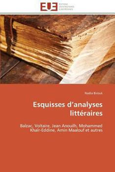 Paperback Esquisses D Analyses Littéraires [French] Book