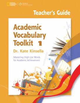 Paperback Academic Vocabulary Toolkit 1: Teacher's Guide with Professional Development DVD [Unknown] Book