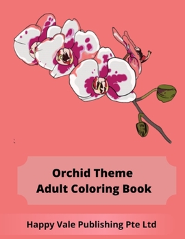 Paperback Orchid Theme Adult Coloring Book