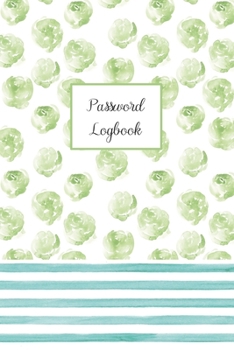 Paperback Password Logbook: with Gorgeous Floral and Stripes Cover Book
