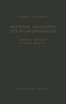 Paperback Modern Methods of Plant Analysis / Moderne Methoden Der Pflanzenanalyse: Volume 2 Book