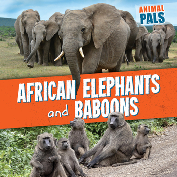 Paperback African Elephants and Baboons Book
