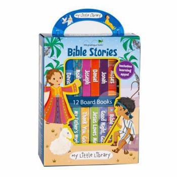 Hardcover My Little Library: Bible Stories (12 Board Books) Book