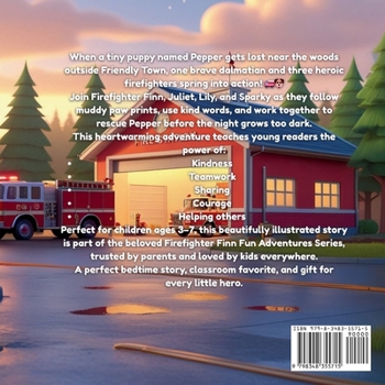 Paperback Firefighter Finn and the Great Forest Paw-Print Trail! Book