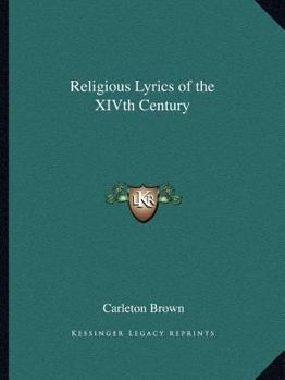 Paperback Religious Lyrics of the XIVth Century Book