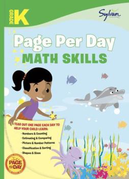 Paperback Kindergarten Page Per Day: Math Skills Book