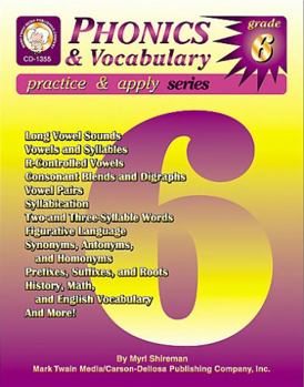Paperback Phonics & Vocabulary Skills, Grade 6 Book