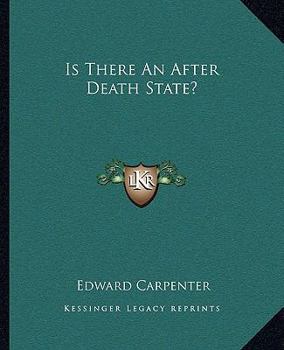 Paperback Is There An After Death State? Book