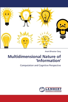 Paperback Multidimensional Nature of 'Information' Book