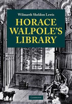 Paperback Horace Walpole's Library Book