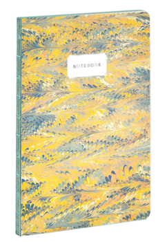 Paperback Teneues - A5 Notebook: Florentine Yellow Marble-Print Notebook, Paperback - 140 Lined Pages with Lay Flat Binding: Our A5 Size Standard Paperback Note Book