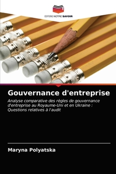 Paperback Gouvernance d'entreprise [French] Book