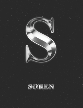 Soren: 2 Year Weekly Planner with Note Pages (24 Months) | Silver Effect Personalized Custom Letter S Initial First Name | 2020 - 2021 | Week Planning ... | Plan Each Day, Set Goals & Get Stuff Done