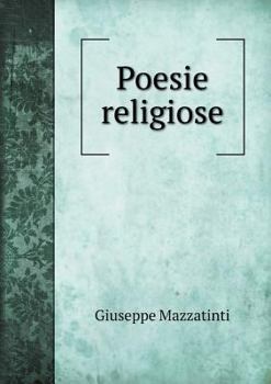 Paperback Poesie religiose [Italian] Book