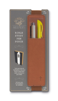 Office Product Faith Keepers Bible Study Pen Pouch Brown Book