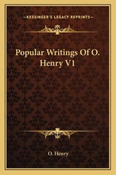 Paperback Popular Writings Of O. Henry V1 Book