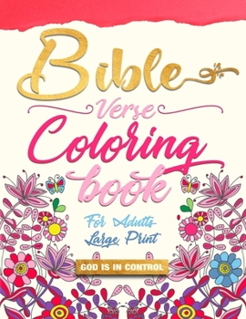 Paperback Bible Verse Coloring book for Adults Large Print [Large Print] Book