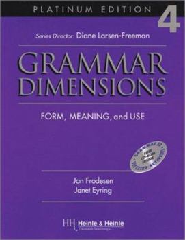 Paperback Grammar Dimensions 4, Platinum Edition: Form, Meaning, and Use Book