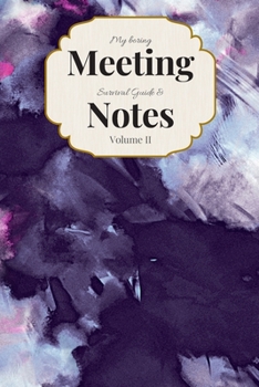 My Boring Meeting Survival Guide & Notes: 6x9 Meeting Notebook and Puzzle Book