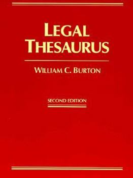 Paperback Legal Thesaurus Book