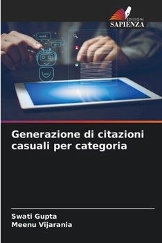 Paperback Generazione di citazioni casuali per categoria [Italian] Book