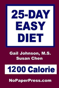 Paperback 25-Day Easy Diet - 1200 Calorie Book